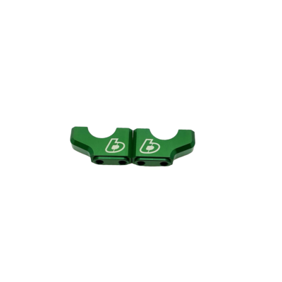 TB 30mm Riser for PCM Triple Clamp, USA CNC, Green – KLX140 & KX85