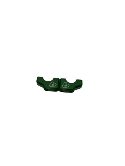 TB 30mm Riser for PCM Triple Clamp, USA CNC, Green – KLX140 & KX85